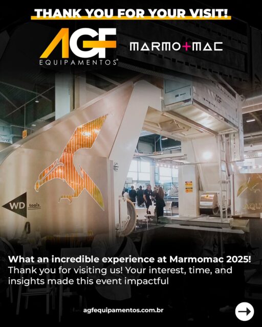 🇧🇷 PT-BRㅤObrigado, @marmo_mac 2025! ✨Agradecemos a todos que visitaram o stand da AGF Equipamentos nesta edição inesquecível.Foi um prazer compartilhar nossas soluções, trocar experiências e fortalecer conexões ao redor do mundo.ㅤSeguimos motivados a evoluir cada vez mais e já estamos preparando novidades para o próximo encontro.Nos vemos no ano que vem! 👋ㅤ🇺🇸 ENGㅤThank you, @marmo_mac 2025! ✨We appreciate everyone who visited the AGF Equipamentos stand at this unforgettable edition.It was a pleasure to share our solutions, exchange experiences and strengthen connections around the world.ㅤWe remain motivated to continue improving, and we are already preparing new innovations for the next event.See you next year! 👋.#AGFEquipamentos #Marmomac2025 #VeronaFiere #MaquinasQueTransformamOMundo #WorldTransformingMachines #DoBrasilParaOMundo #FromBrazilToTheWorld