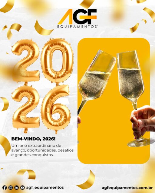 Iniciamos 2026 com a certeza de que grandes transformações acontecem quando tecnologia e pessoas caminham juntas.
Porque acreditamos que máquinas transformam o mundo, mas são as pessoas que tornam isso possível.
‎ 
Que este novo ano traga ainda mais inovação, crescimento e conquistas para todos nós.
Seguimos comprometidos em entregar excelência, confiança e soluções que impulsionam o trabalho de quem faz a diferença todos os dias.
‎ 
🇺🇸 ENG:
‎ 
We begin 2026 with the certainty that great transformations happen when technology and people move forward together.
Because we believe that machines transform the world, but it is people who make it possible.
‎ 
May this new year bring even more innovation, growth, and achievements for all of us.
We remain committed to delivering excellence, trust, and solutions that empower the work of those who make a difference every day.
‎ 
#AGFEquipamentos #BemVindo2026 #Welcome2026 #MaquinasQueTransformamOMundo #WorldTransformingMachines