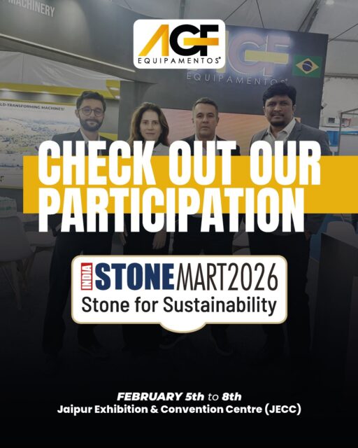 Thank you, @india_stonemart!
‎ 
The impact of taking our flag to the other side of the world is beyond words.
‎ 
Our participation in India Stonemart 2026 was marked by this positive surprise. We represented Brazil at the 13th edition of one of the largest trade shows in the sector, attracting attention and connecting Brazilian engineering with the main players in the Asian and global markets.
‎ 
Feeling international recognition for our brand and technology reinforces that there are no boundaries for the quality of AGF Equipamentos. We crossed oceans to show that Brazil is a synonym for innovation and robustness in the stones sector.
‎ 
Did you miss the details of our visit to the fair? Check it out and follow our global evolution.
‎ 
🇧🇷 PT-BR‎
‎ 
Obrigado, @india_stonemart!
‎ 
O impacto de levar a nossa bandeira para o outro lado do mundo é indescritível.
‎ 
Nossa participação na India Stonemart 2026 foi marcada por essa surpresa positiva. Representamos o Brasil na 13ª edição de uma das maiores feiras do setor, atraindo olhares e conectando a engenharia brasileira com os principais players do mercado asiático e global.
‎ 
Sentir o reconhecimento internacional pela nossa marca e tecnologia reforça que não há fronteiras para a qualidade da AGF Equipamentos. Cruzamos oceanos para mostrar que o Brasil é sinônimo de inovação e robustez no setor de rochas.
‎ 
Perdeu os detalhes da nossa passagem pela feira? Confira e acompanhe nossa evolução global!
.
.
#IndiaStonemart2026 #AGFEquipamentos #TBT #MaquinasQueTransformamOMundo #WorldTransformingMachines #DoBrasilParaOMundo #FromBrazilToTheWorld